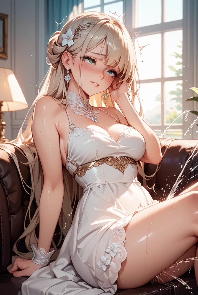 anime girl in a bathtub with flowers in her hair, guweiz on pixiv artstation, guweiz on artstation pixiv, splash art anime loli, blonde - haired princess, beautiful anime portrait, beautiful anime girl, artwork in the style of guweiz, guweiz, artgerm on artstation pixiv, beautiful anime woman