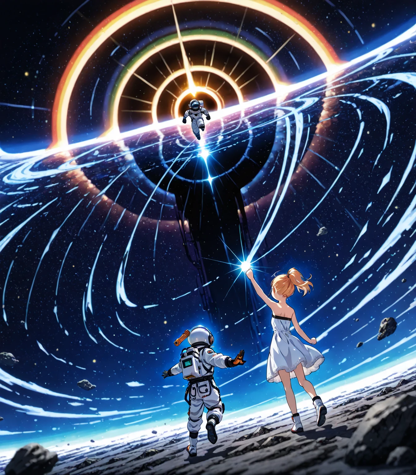 1. Magic portal 2. Science and magic 3. Underwater civilization 4. Aliens visiting Earth 5. Beauty of the universe in poetry 6. Astronaut on space station 7. Dream sharing 8. Object with magical powers 9. World without music 10. Hero-villain dialogue about motivations
