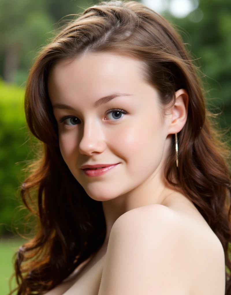 (CR-EmilyBloom-Denche354:0.99), full color (face closeup:1.1) portrait of young woman, grey background, (slick hair:1.0),