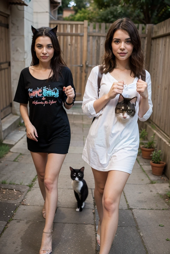 araffe dressed in a costume sitting on the ground with a cup, Cat, dressed as a white t-shirt, anthropomorphic Cat, a person with a cat head, cat, from Warkop DKI: stand on street 1970s, from DKI reborn, realistic Cat, cat, from a Warkop DKI movie, post - Taxi driving