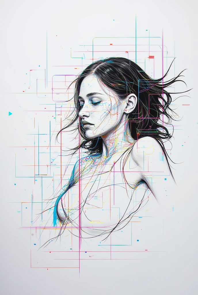 (masterpiece, best quality:1.2), in style of ilokunst, 1girl,beautiful