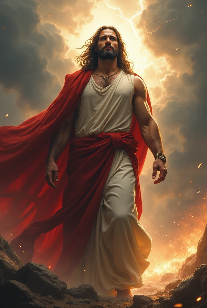A flag that says :Jesus is my superhero