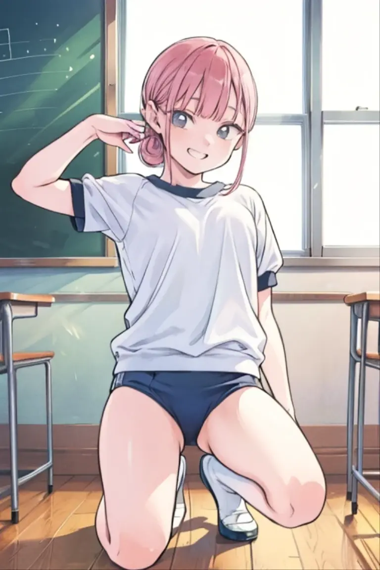 Kobayashi, (Bust size very very small.)), (flat chest:1.2), anime , masterpiece , blonde hair, Angry face disgusted , solo, bra , flat chest ,pantie ,garterbelt ,long socks , looking at viewer .