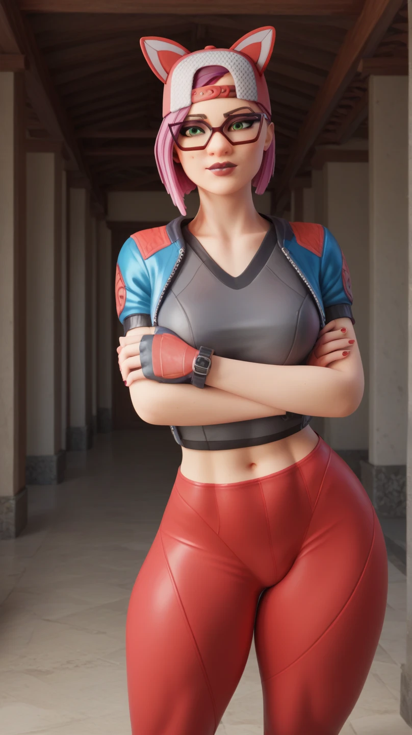 Very detailed CG unity 8K wallpaper，（tmasterpiece），（standing on your feet），（full body pov），（Ultra photo realsisim），（No milk leakage：1）（best character detail：1.36），Nikon D750 f / 1.4 55mm，dynamic angle，profesional lighting，フォトンマッピング，ラジオシティ, physically-based renderingt, sandbeach,Hawaiian beaches, looking at viewert, ssmile, 1girll, a matural female,, Tall body, the golden ratio,(Kpop idol), Makeup,[(com rosto detalhado:1.2):0.2],(eyeslashes:1.1), (cparted lips:1.1),red lipsticks,broad shoulder,long sexy legs,Red sports bra，Tight Yoga Pants