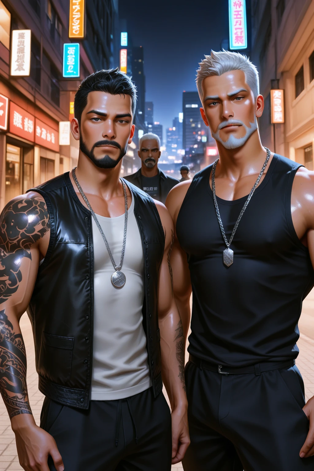 8k, (realistic: 1.4), ray tracing, muscular, fit, showing body, handsome, Chinese-Russian mixed race,