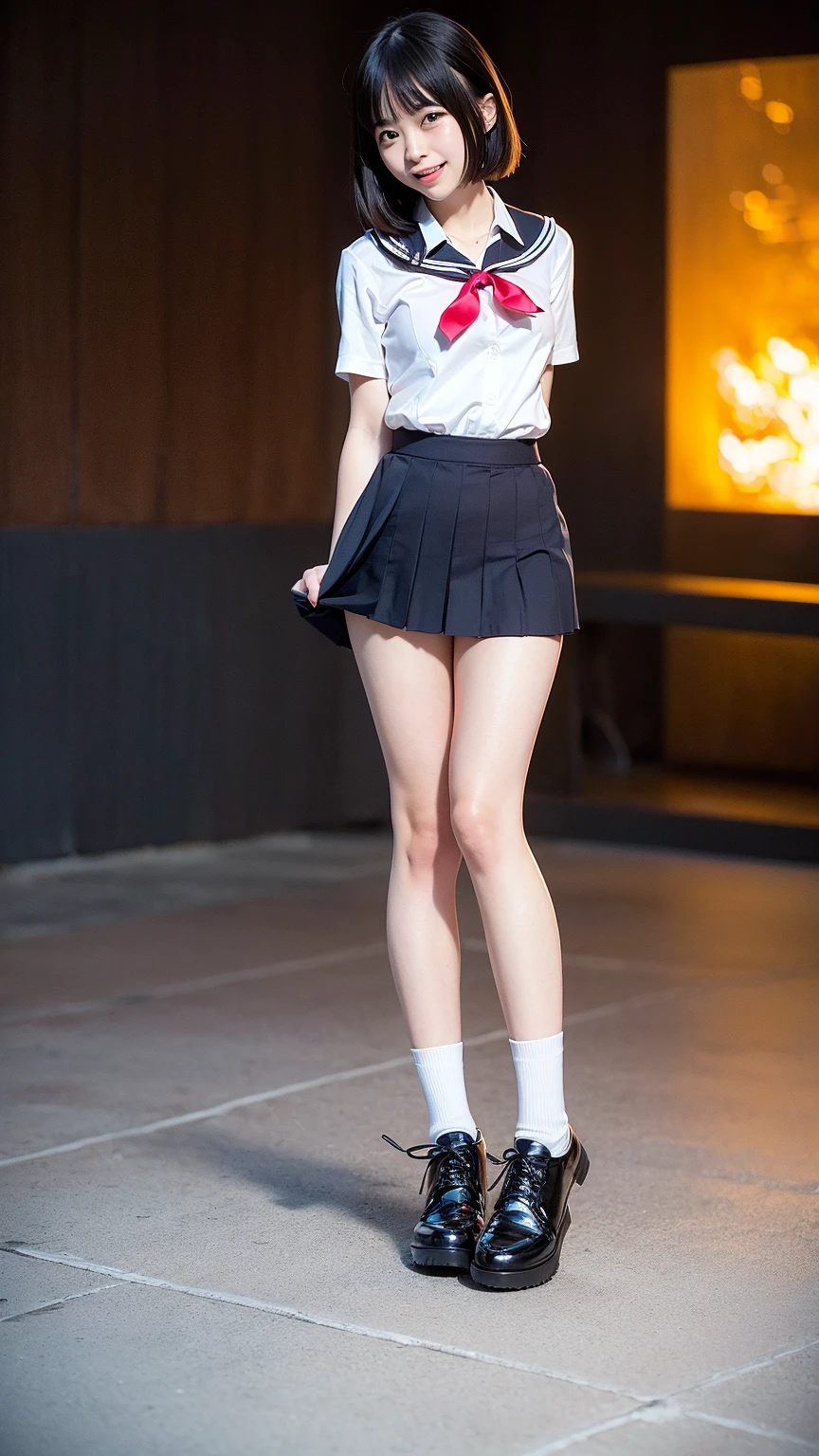 highest quality、8k、No makeup、masterpiece、Ultra-high resolution、Clear photos、Realistic、Professional Lighting、(Beautiful Japanese Girl、15-year-old junior high school student)、Cheerleader、smile、(Very beautiful and small breasts、Beautiful cherry-colored areola、Erect nipples)、Ultra slim、Tight waist、Slender body、Thin legs、Small Ass、Shaved、smile、Field、Under the blazing sun、(Wearing a tight Cheerleader uniform、The chest is wide open and the breasts are exposed、 exposed、Her clothes are rolled up and her small breasts are completely visible、I can see you naked、Topregini Skirt、no panties under the skirt、Genitals are visible)、(Jump towards the camera:1.8、Jump High:1.8)、(with legs wide open,,,,,)、(I flipped up my skirt)、(She gets excited and shows off her private parts)、Full body photo:1.4、Jump with legs wide open,,,, And expose your private parts、Her clothes are rolled up, Exposing the breasts!、holding a pom-pom in your hand