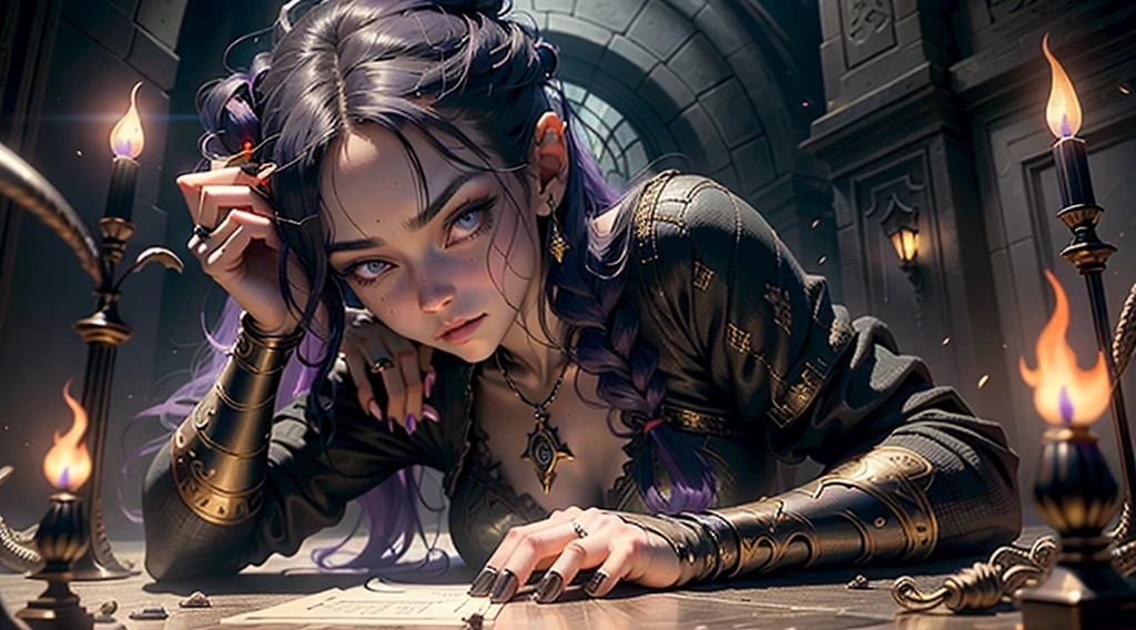 masterpiece, best quality, (Very detailed CG unity 8k wallpaper), (best quality), (Best Illustration), World of Warcraft,Undead,Undead, 女Undead法师,There are rotten scars on the body, Ray Tracing, Very detailed