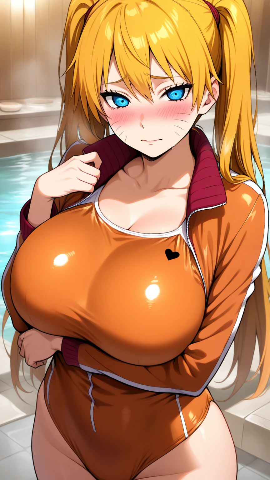 portrait, close-up, ((nude body)), looking at viewer, (parted lips:1.2), (sunlight, bright, sunshine:1.2), 1 girl,1 boy ,((orihime milf physique)), solo, long hair breasts,large breasts, eyes, from front,((clear details High definition body parts perfect body parts )),(((wearing white tight dress))), huge breast huge pelvis thick thighs,(((blush nose blush shy face expression)))