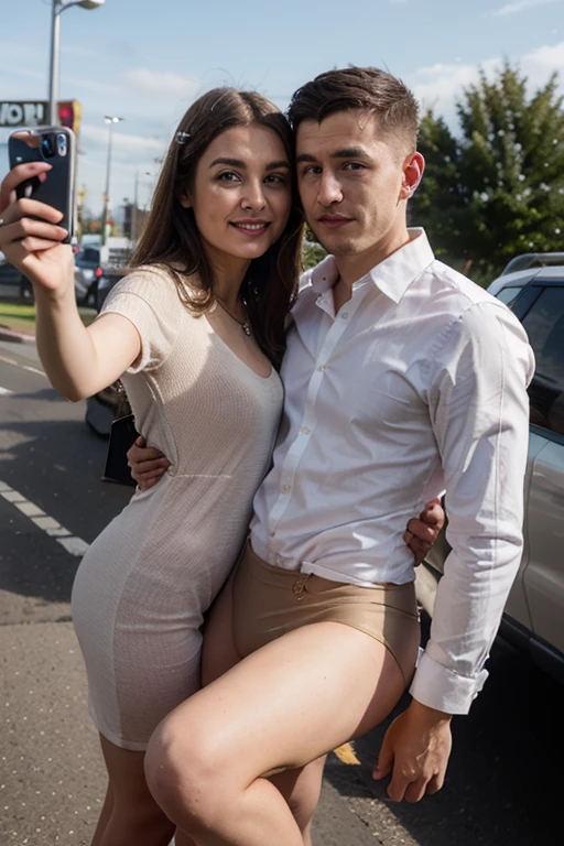 BREAK raw picture , Realistic Photography , handsome men , beautiful female romance, street, ((sex))