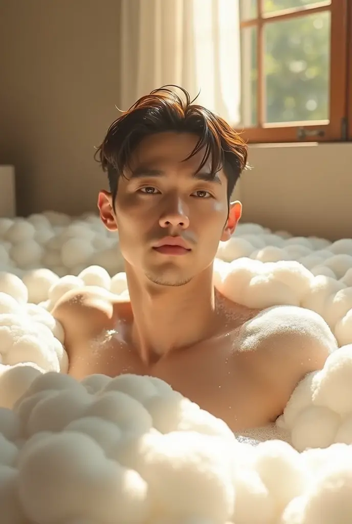 There is a man who is lying in a bathtub., hombre surcoreano, cai xukun, jinyoung shin, Guapo Chad Chin, yanjun chengt, quien es siwoo, Inspirado por Zhang Han, kim taejin, Jung Jaehyun, hsiao-ron, water dripping from him, hyung tae, SFW, Hong June Hyung, 22 years
