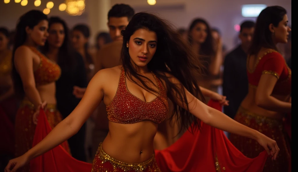  close up full bodyshot photo of shraddha kapoor in sexiest saree showing cleavage and navel,beautiful face, free hair, masterpiece, 33 year old milf, looking at viewer, showing her cleavage and navel, in beach, looking at viewer, marathi woman, sexy nose ring, sexy face, (golden brown pupil), sitting relaxed on bed, black hair, sexy navel, long dense flowing hair,fleshy body