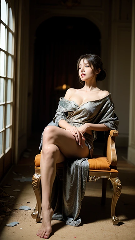 Image dune femmes asiatique en talons et un violon a la main