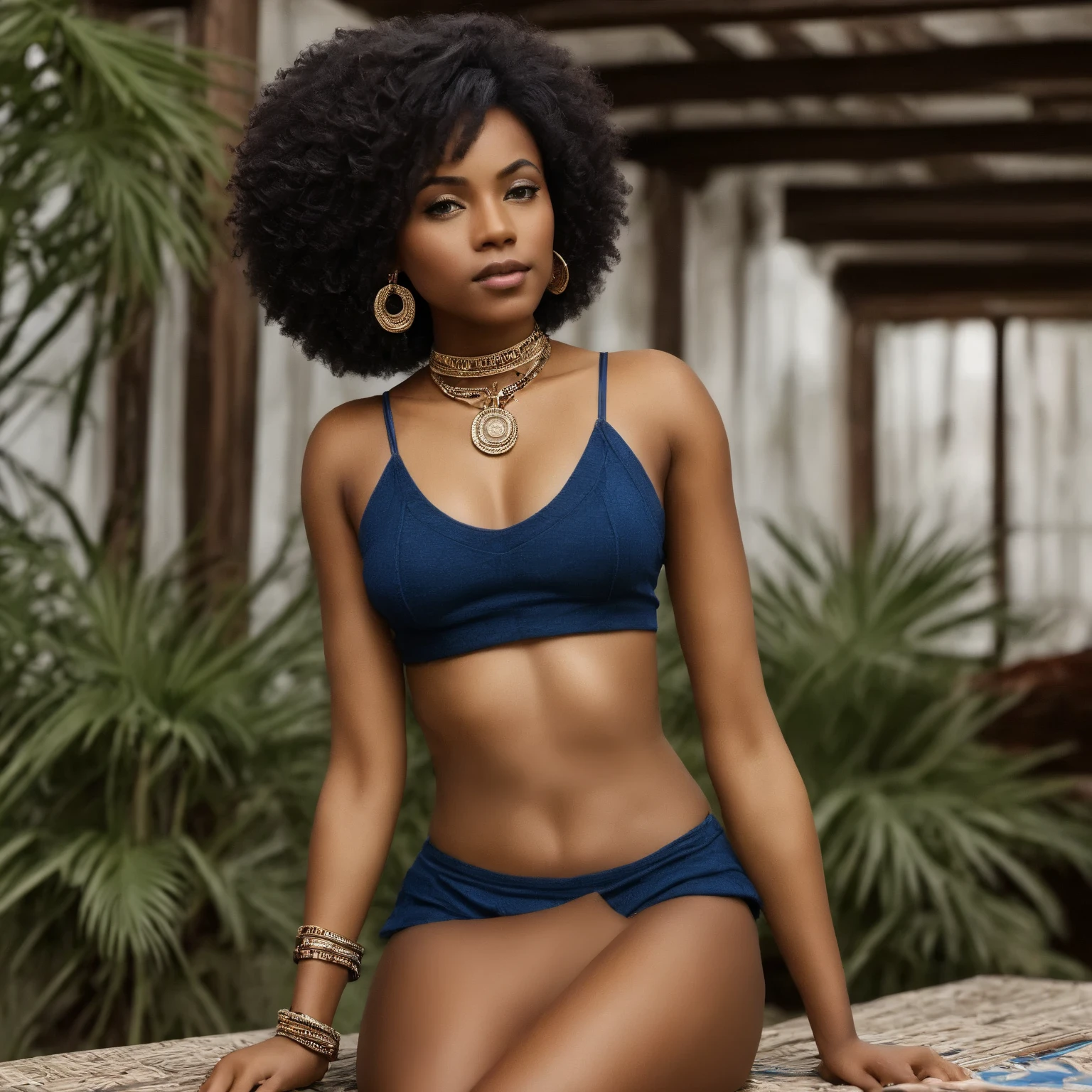Create an image of a black ninja after a SOLO model, realista 8k, Swimsuit set. design de roupa de banho elegante. various types of women beach fashion clothes bikini. summer items. lin imagens de escrito . With Cape Verde pattern that represents Cape Verde culture.Adicione mais elementos culturais de Cabo Verde. Fotografia ,插圖 ,Garment based graphic: Traje representativo da bandeira de Cabo Verde - azul profundo, branco, vermelho e dourado, com elementos tribais discretos, vision, plano completo, vista frontal, vista traseira, Estilo Art Vista de Corpo Inteiro ,Multiple views and poses, various points of view, de um corpo inteiro,design
apocalipse no futuro, afro cabelo caindo para frente, Rasta type but braided, corpo inteiro, vestindo um traje indiano ribulo africano corpo inteiro, A realistic 4K phoenix with blue feathers, dourado, cosmico , com uma Moreno, de cabelo afro cabelo caindo para frente, Rasta type but braided, Estilo Art Vista de Corpo Inteiro, plano completo, vista frontal, Vista lateral, vista traseira, de personagem, Multiple views and poses, various points of view, um personagem, corpo inteiro, personagem com menos, estilo de roupa, no mesmo Estilo de cabelo, less Type of footwear, strong full-body vision, plano completo, vista frontal, vista traseira, design de personagem, Multiple views and poses, various points of view, de um personagem, corpo inteiro,, personagem com mesmo, estilo de roupa, no mesmo Estilo de cabelo, same Type of footwear