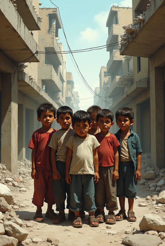 Gaza children in war