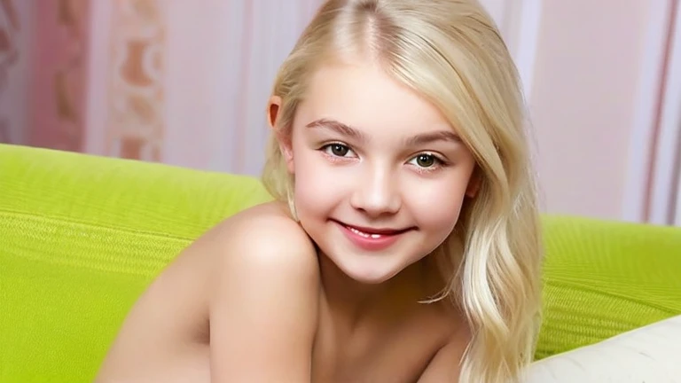 Realistic blonde petty teenager belly button sitting in bedroom smirk pubic hair
