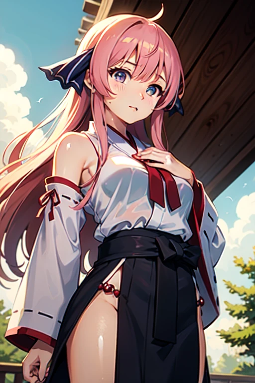 realistic,ultra high res,best quality, masterpiece,an extremely delicate and beautiful girl,purple eyes,looking at viewer,slim legs,blush,shy,(cityspace,night,cinematic lighting),((sailor collar, crop top, neckerchief, microskirt, pleated skirt, highleg panties, striped thighhighs, rabbit ears, elbow gloves, boots,pov crotch,thigh focus)),(YaeMiko,yae sakura:1.3),(photorealistic:1.4),(ulzzang-6500-v1.1:0.66),