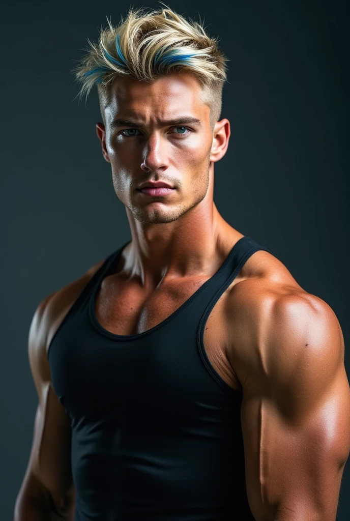 Show me Damien&#39;s cock (un ado de 17 blond  au yeu bleue musclé) 