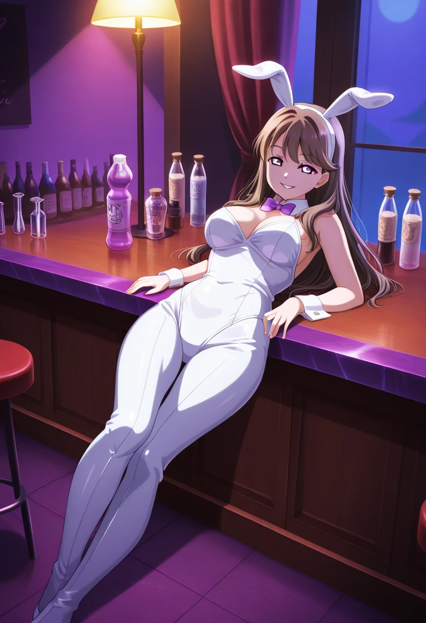 masterpiece, highest quality,beautiful eyes, beautiful hair, beautiful face, beautiful skin, solo, 1 girl, High leg, gold micro bikini, ????? nipples, high heels, anime girl, full body, ツヤツヤ, テカテカ, fake rabbit ears, curvy, beautiful breasts, see through
