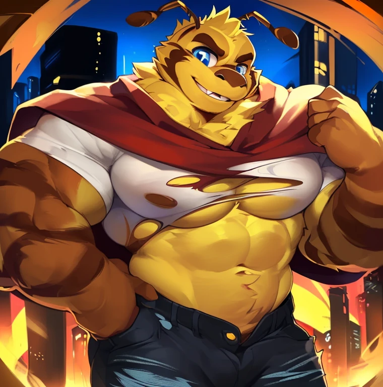 e621, ((oil painting \(medium\), by Wildering, by Patto, by Duskihorns)), solo hyper musclegut male (<lora:OozaruGreat_Ape_-_Dragon_Ball_LoRa:1.3>,(gorilla,prick ears,brown fur,hyper pecs, fur on cheek, long muzzle, brown monkey tail muscular abs,(brown body:1.5), big smooth muscles, glowing mono red eyes,biceps,onecolored body,summer,sharp fangs)), (flannel shirt:1.5, shorts:1.1), ((open topwear, tight:1.2)), (crossed arms, standing, :p), giga, (medium close-up, low-angle view:1.1),
BREAK,
(office, sunny day), (detailed background, (white walls, open small window, plants on sill:1.2), full body shadow, sunlight, ambient light on the body), (masterpiece, best quality, ultra realistic, 4k, 2k), (high detail:1.3), film photography,