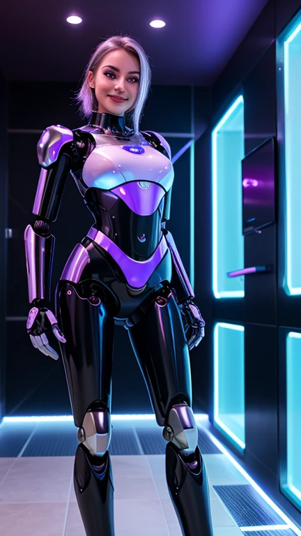 LadyArmaroid1024, a female robot, full body,   in a spaceship, cyberpunk background , highly detailed, photography, ultra sharp, film, bokeh, professional, 64k  <lora:add-detail-xl:1.5> <lora:LadyArmaroid1024:0.9>