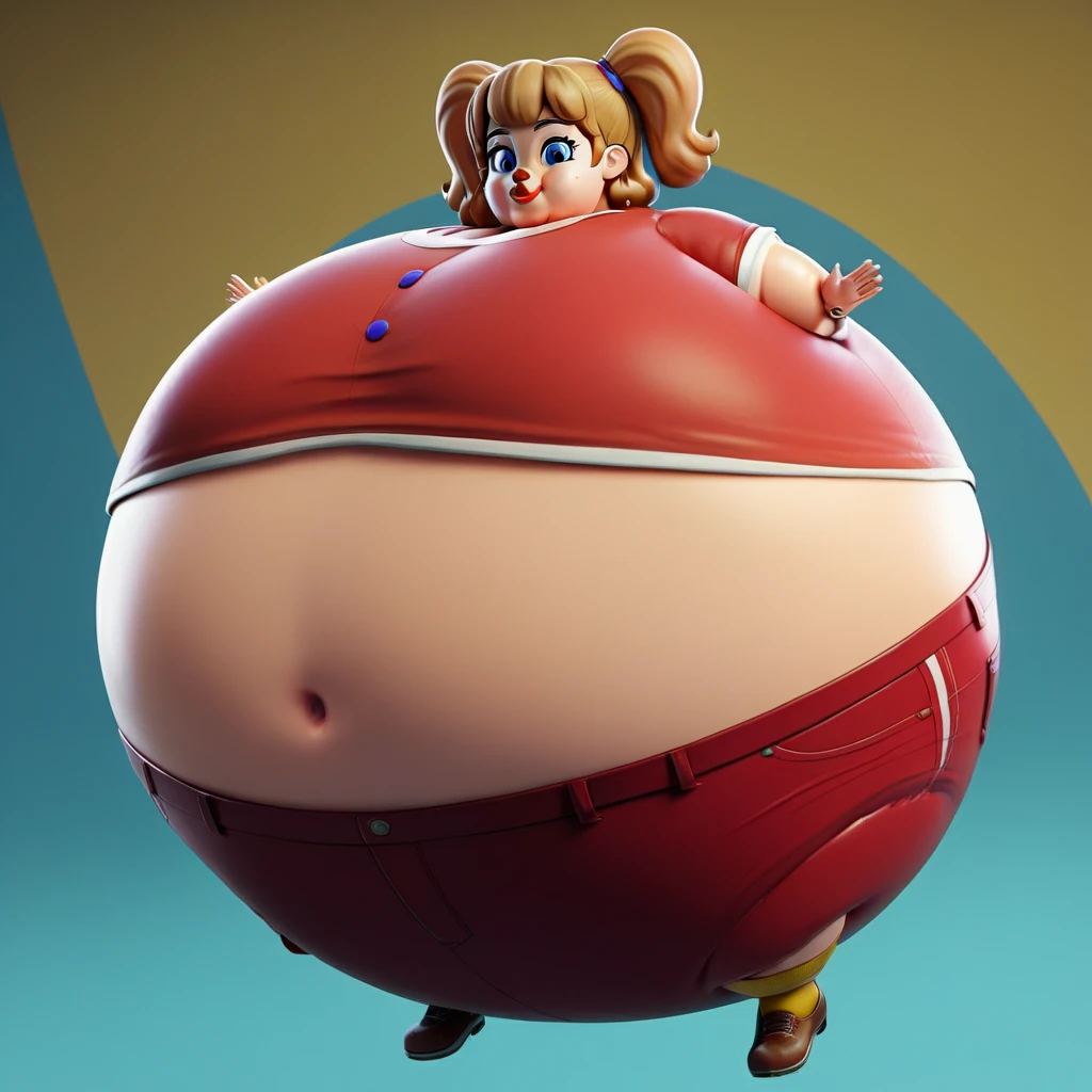 An inflated girl