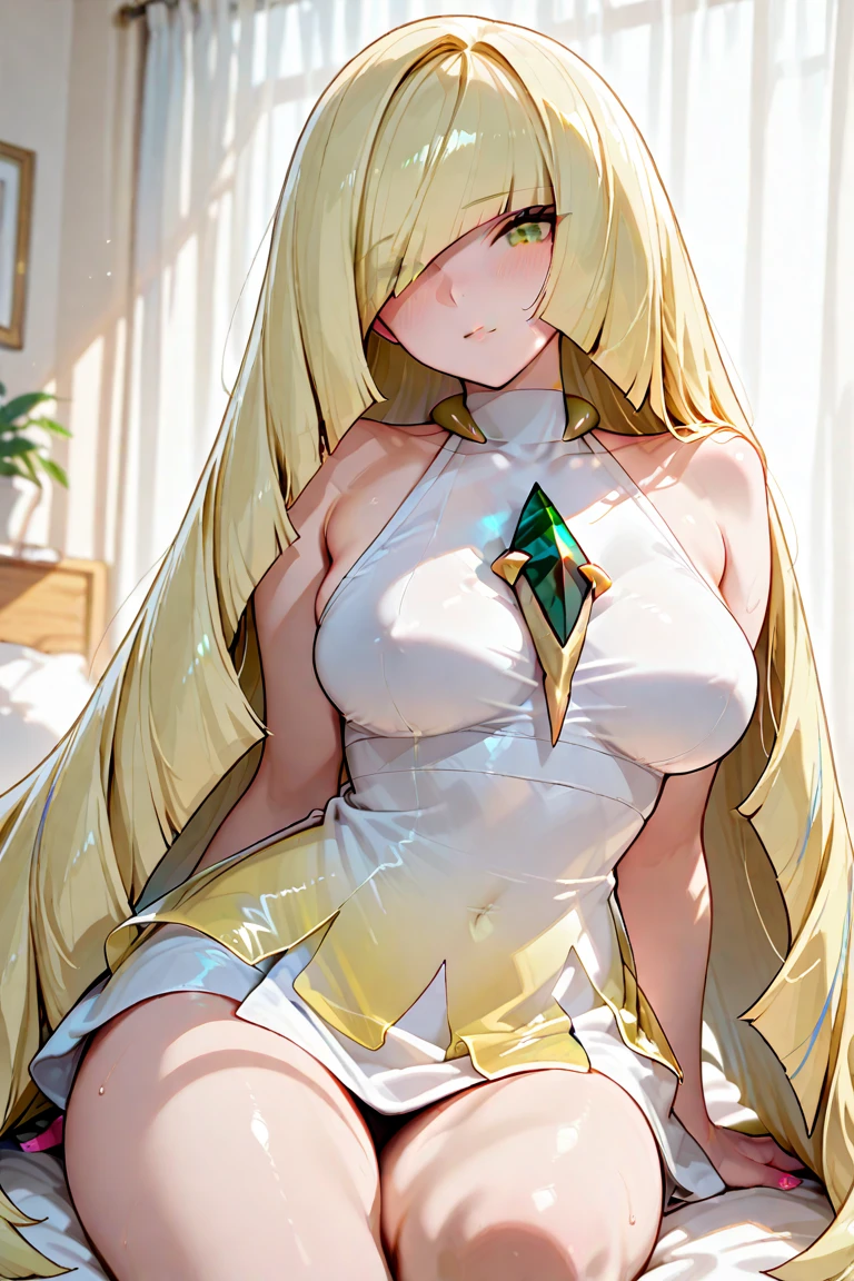 Pokemon Lusamin, Pokemon Lusamin, blonde hair, (green eyes:1.5), hair above one eye, long hair, colorful hair, striped hair, very long hair,Blonde hair
(masterpiece:1.2), highest quality, High resolution, unity 8k wallpaper, (figure:0.8), (beautiful and fine eyes:1.6), (perfect hands, perfect anatomy),Clothes,blush,crying face,girl having sex,Cumshot,Climax