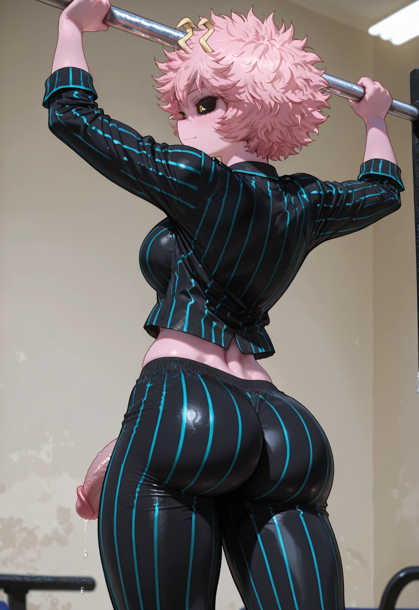 (1girl:1.3), extremely detailed,(fractal art:1.1),(colorful:1.1),highest detailed,(zentangle:1.2), (dynamic pose), (from behind:1.4), plumb ass, thick thighs, thin waist, (beautiful background:1.4), (sexy lingerie:1.2), sexy stockings with garter belts, (shiny skin), (many colors:1.4), ,(earrings:1.4)