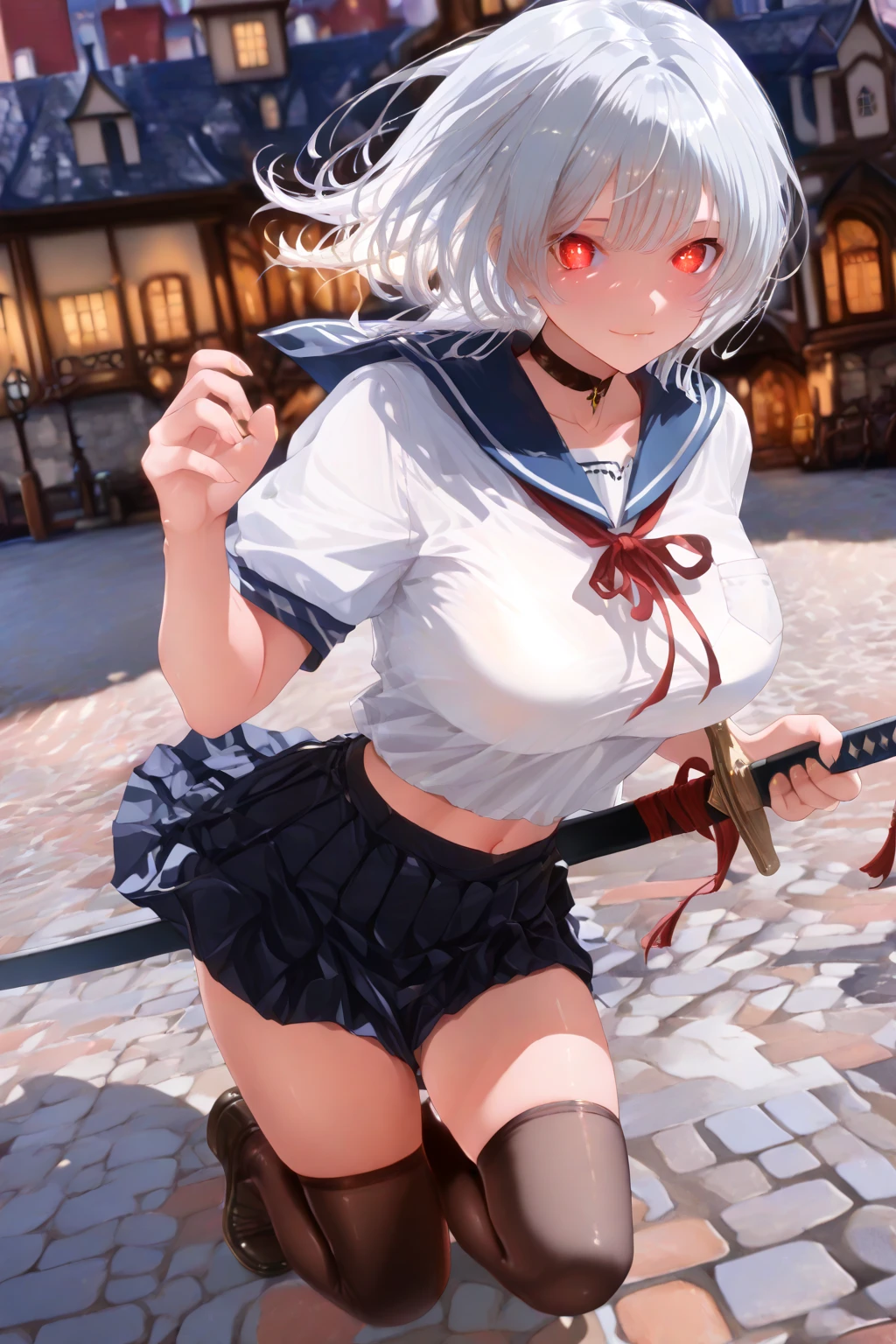 Anime style. schoolgirls. The world of swords and witchcraft. White underwear. Miniskirt. Big tits. Mansomi. Sit and open the crotch.