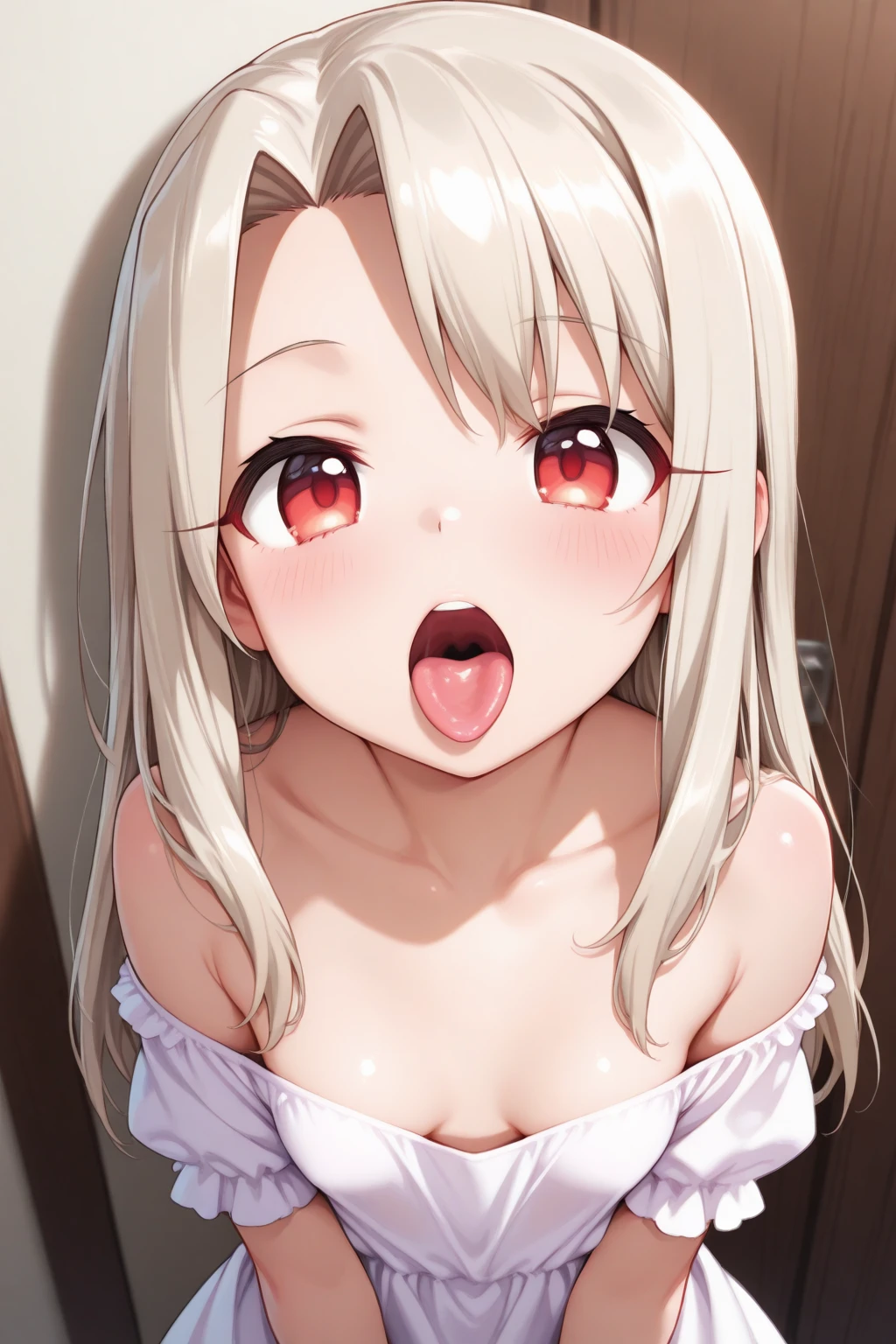 8 year old Japanese girl naked,Subjective,Super big breasts,Breast shaking,Close-up heart-eyes excited ahegao face'Eyes wearing silver-white mirrored lens sunglasses、I looked at the world reflected in the lenses of my sunglasses..(Side Pony,Colorful Hair),