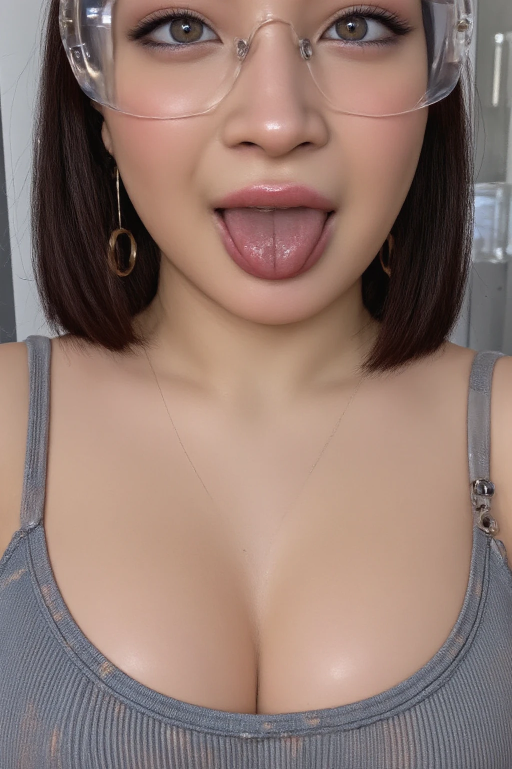 hand, chest, tits
