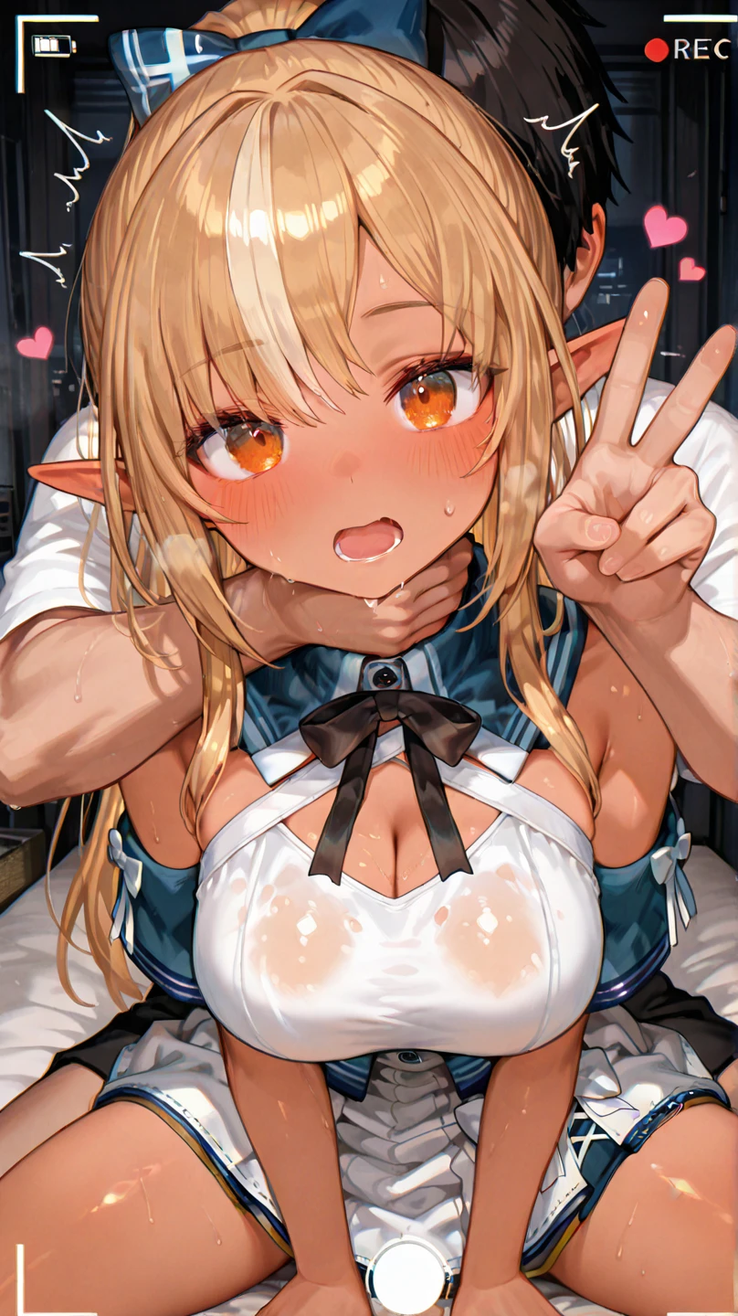 score_9, score_8_up, score_7_up, source_anime,tavern, detailed background, medieval, BREAK lumine from genshin, ((bra)), nude, bare arms, elbows, collarbone, smile, nipples, BREAK 1boy, ,large penis, 2hhj,two-handed handjob,motion lines,projectile cum, uncensored, pubic hair, muscular male, solo