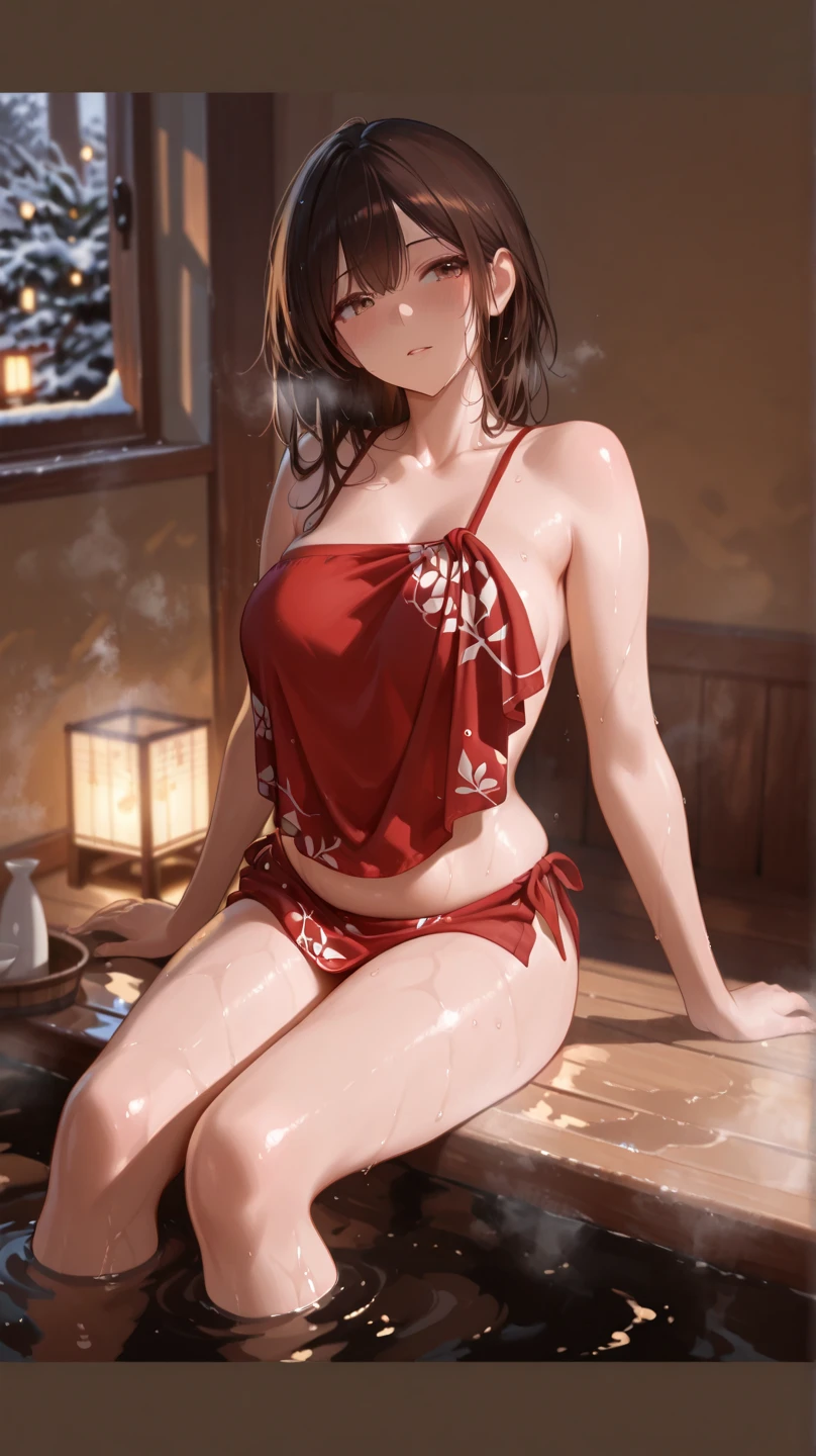 Build a tandoor oven Gal girl in micro bikini Wearing a bandana