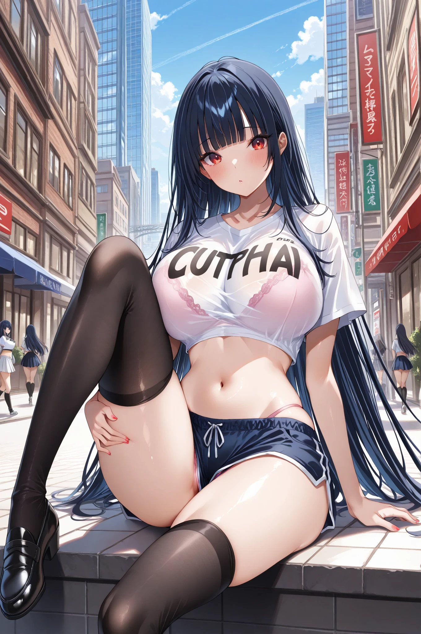 ((((Best Quality, 8K, 32K, masterpiece, 1.2)))),{{solo}},((nsfw:1.5)),{{{Character reference: Nikke's Privaty:1.5}}},((perfect beautiful face:1.2)), slender body, ((A man is holding up her legs, spreading legs:1.2)), ((peeing, leaking pee from pussy:1.2)), high quality of vagina, vivid pussy, ((a lot of public hairs:1.4)), embarrassed, blush,