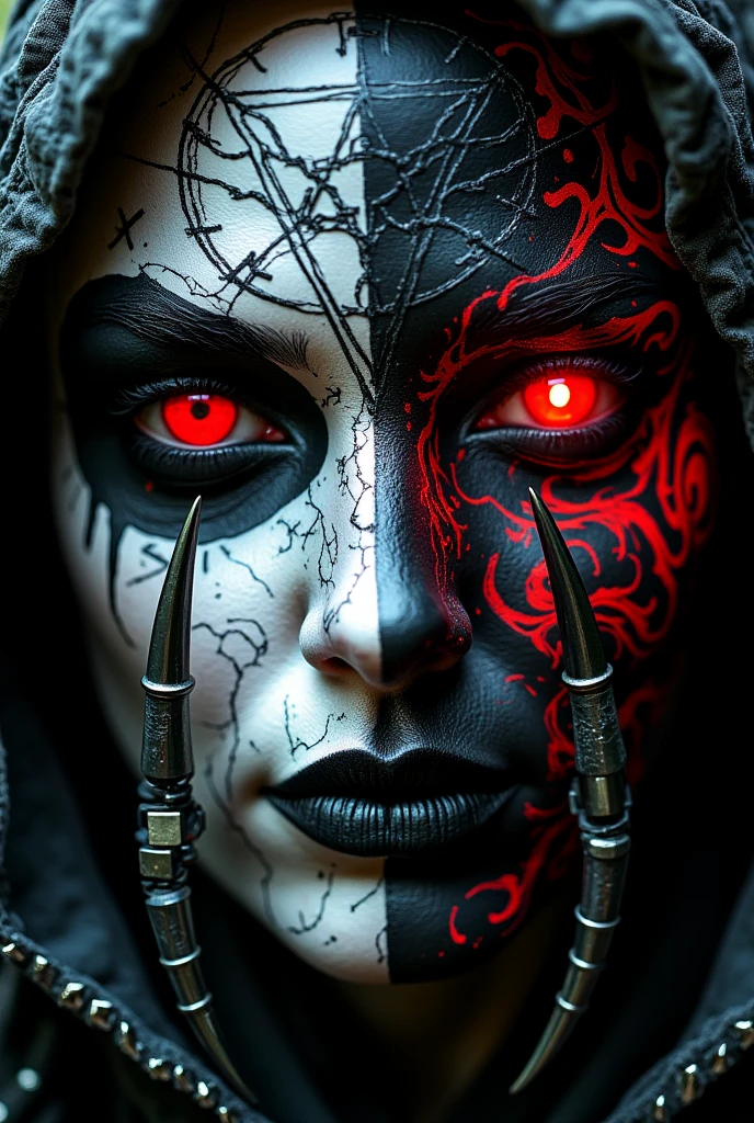 (best quality:1.5), (intricate emotional details:1.5), (sharpen details),  (ultra detailed), (cinematic lighting), 1girl, white hair, red eyes, dark fantasy, black shadows shelter her, spiritual communication, horror, darkness   <lora:more_details:0.8> <lora:kVoidEnergy:1> <lora:LAS:0.8> cloud,colorful, starry,stars