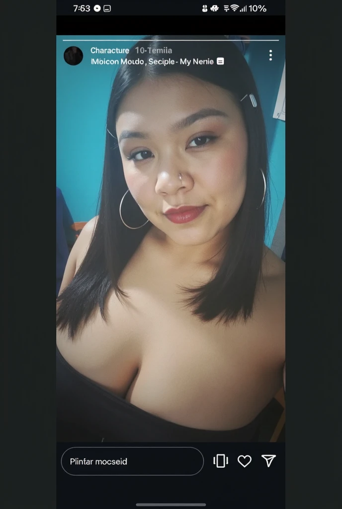 arafed woman with long black hair and a pink shirt, a young asian woman, louise zhang, with long hair, south east asian with round face, wenfei ye, asian girl with long hair, xision wu, female with long black hair, leslie zhang, 18 years old, 2 7 years old, 2 8 years old, 2 3 years old, top half view, top zoom in, Big tits, huge tits, no clothes, sexy, cute, minimal clothes, thick, bbw, chubby stomach, thick nipples, nipple piercings, large areola, hard nipples, piercing through shirt, nipples hard through shirt, busty, major cleavage, naked, ripping through top, spilling over sides, bra too tight, giant tits, dominatrix, dominatrix clothes, upper body zoom