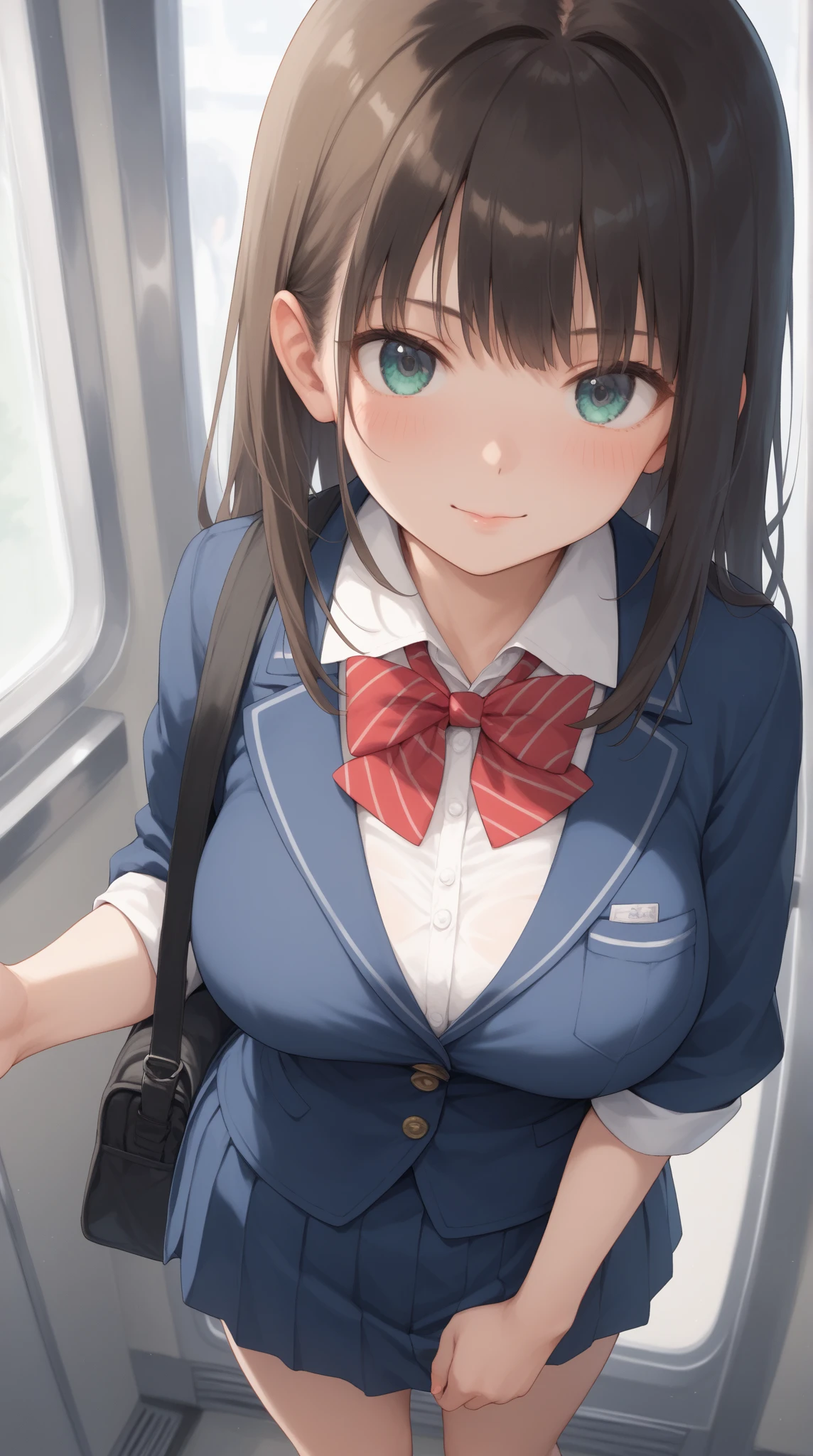 (1 person、alone), Beautiful woman, Anatomically perfect body, Slender、(stewardess、Cabin attendant), Japan Air Line uniform、Jacket、skirt、(Look down:1.2), (Pussy juice:1.1)、(Hold my chest:1.2)、20-year-old、(Highest quality)、Black Hair, (Half Up:1.1), On the plane、(8K, High resolution)、(shy:1.4)、medium breast, (steam:1.1), (embarrassed:1.3), show off nipples under shirt、Displeased face