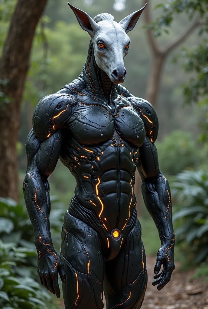 furry, male, extremely young, young expressive furry dragon face, boy, cub, shota, shotacon, athletic, pecs, abs, small waist, tall, young bright white dragon, dragon tail, cyberpunk, cybernetics, bright white skin, barcode tattoos, robot bright white dragon, (broken neck:1.2, broken chest:1.2, broken belly:1.2, broken arms:1.2, broken legs:1.2), blue synthetic mechanical parts, blue synthetic mechanical component, blue ponytail hair, nude, talking, speaking, open mouth, blue mouth, big blue eyes, hard nipples, erect big white penis with foreskin, erection, white foreskin, leaking precum, in a forest, forest background, walking, full body, full body portraits, full body shot