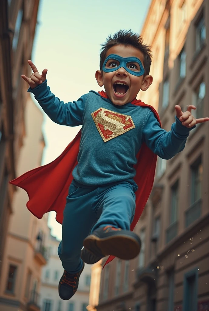 Superkid doing pull ups 
