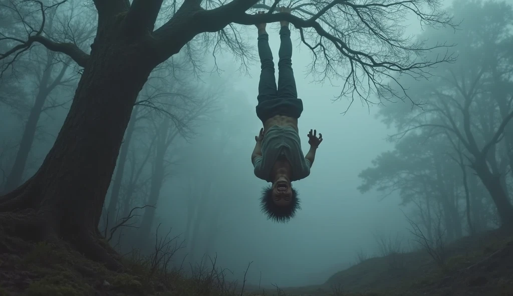 Zombie idiot doing somersault