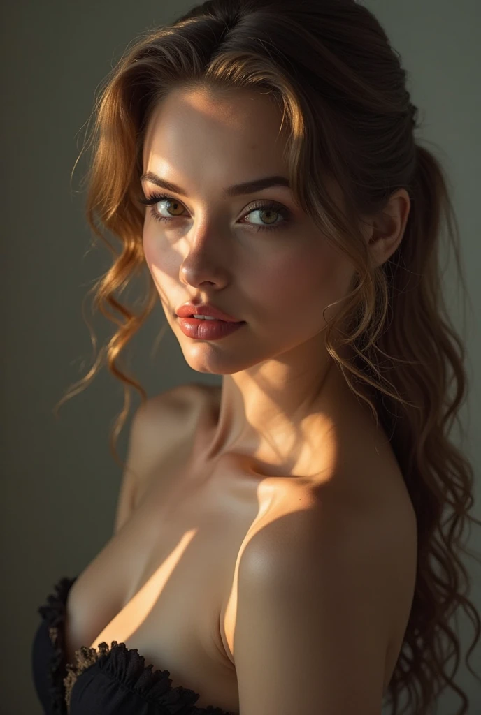high-resolution photograph, woman, stunning use of shadows, in the syle of crisp lines and forms, UHD, shot on a Sony A7III --ar 1:2 --style raw --stylize 250