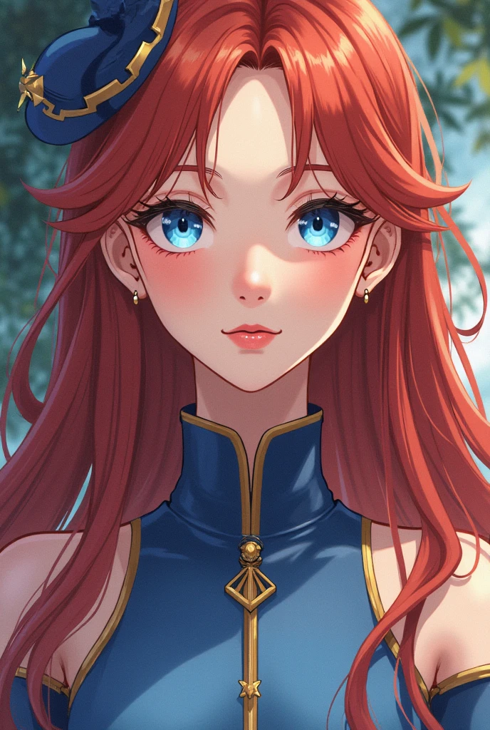 ((best quality)), ((masterpiece)), (detailed), perfect face, queen, castle, red hair