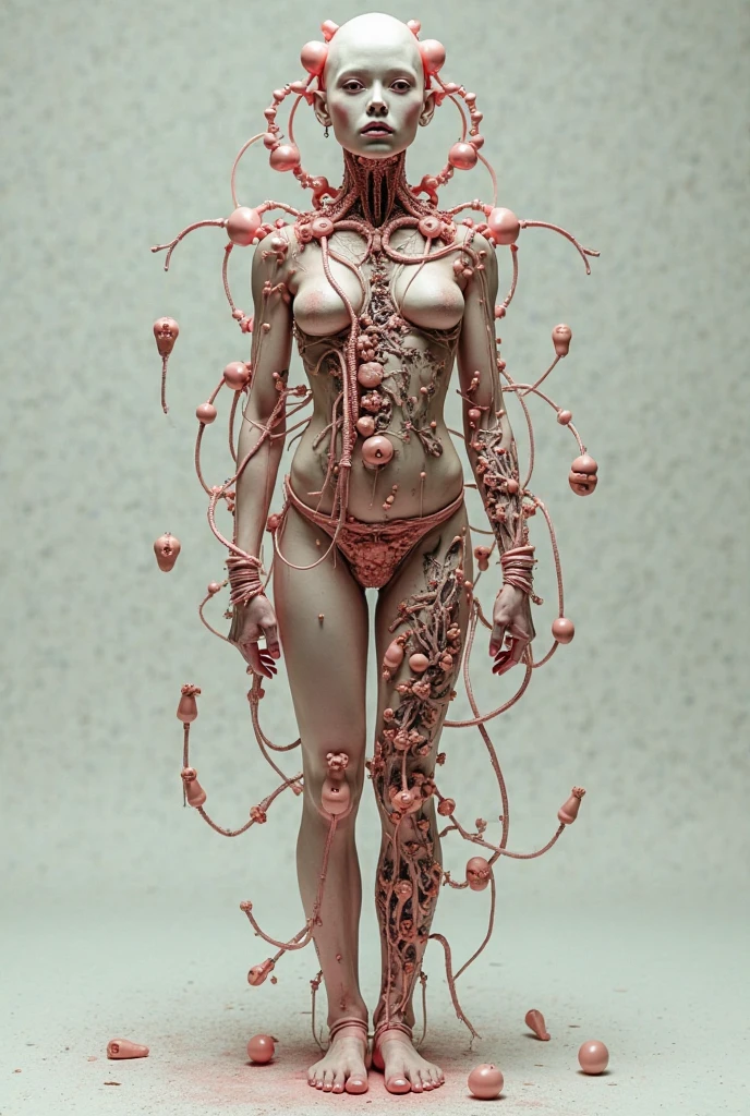 (masterpiece, top quality, best quality, official art, beautiful and aesthetic:1.2), (1girl:1.3), extreme detailed,colorful,highest detailed ((ultra-detailed)), (highly detailed CG illustration), ((an extremely delicate and beautiful)),(from side),cinematic light,((1mechanical girl)),solo,full body,(machine made joints:1.2),((machanical limbs)),(blood vessels connected to tubes),(mechanical vertebra attaching to back),((mechanical cervial attaching to neck)),(sitting),expressionless,(wires and cables attaching to neck:1.2),(wires and cables on head:1.2)(character focus),science fiction,white background,(blood:1.5)
