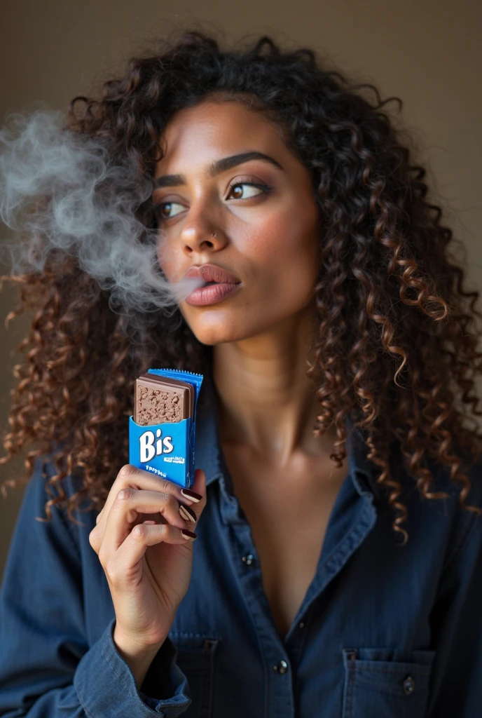 black model drinking coffee in an artistic way