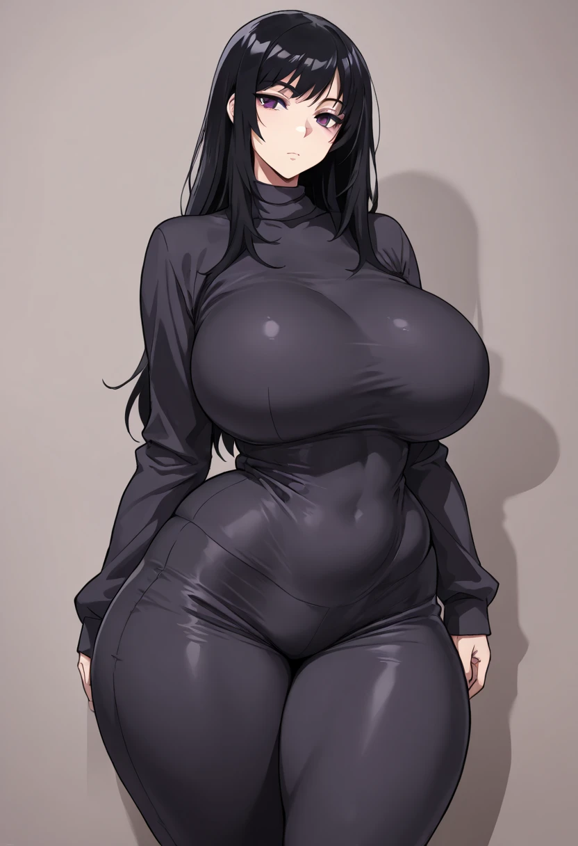 1girl, black skin, black girl, bimbo, thick thighs, huge thighs, big hips, huge ass, thick ass, nasty pose, smile.