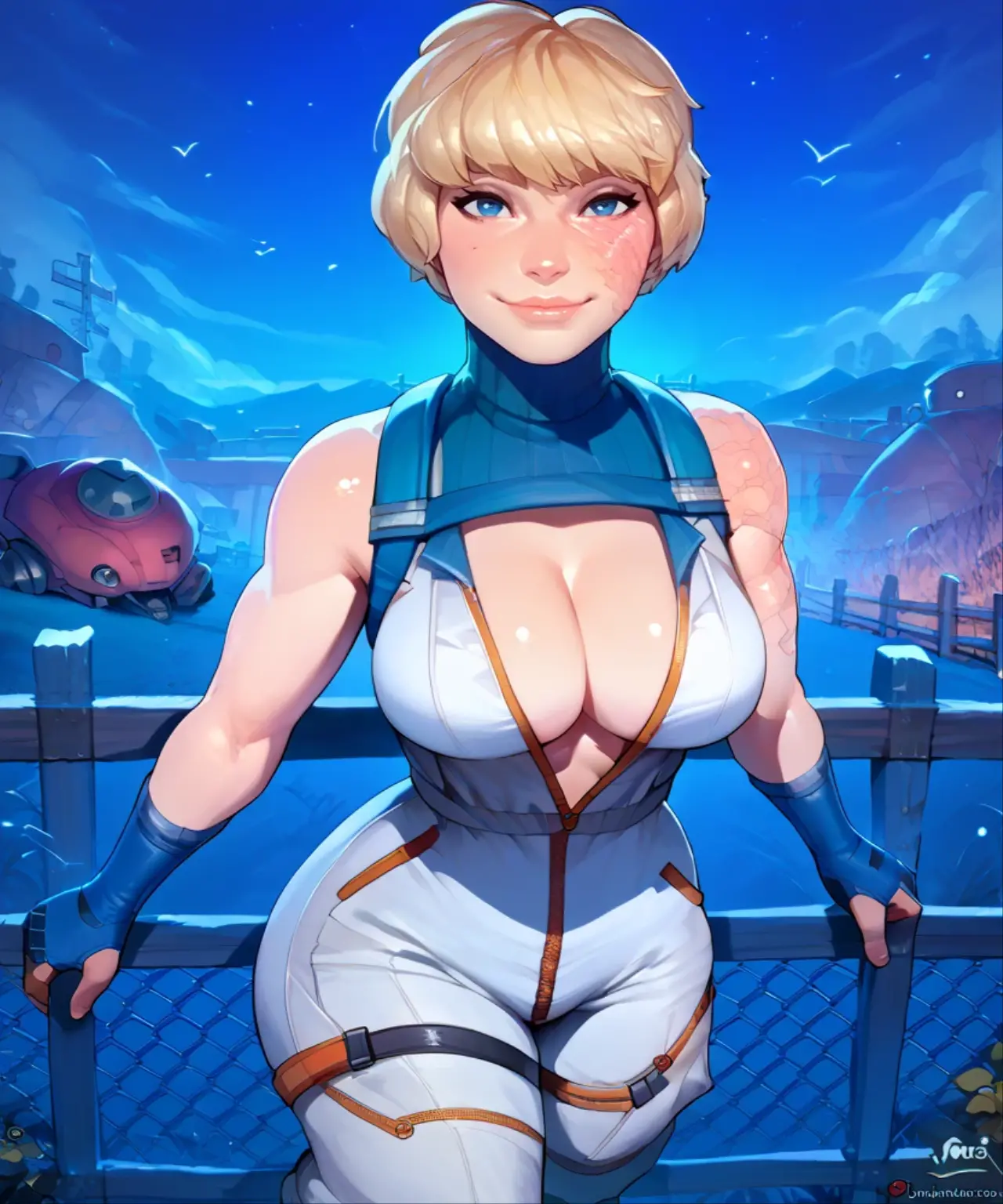 (anime) . Female (woman ((Android 18))), blue eyes, blond hair, blue bikini, on the beach  . (Masterpiece: 1.8), (64k quality), (final fantasy artwork concept), detailed (manga eyes + hair + clothes + body + face + colors + shoulders + eyes (globular + transparent + liquid) + (sharper drawings) + (shiny jewelry) + (clothes folds) + (rounded eyes) + (consistent clothes) + (clothing features) + (eyes line), better (colorful + (coarser line) + (black line) + finishing . [Drawing] (Anime (Manga (Comics))) + (Coarse Line: 1.8) + (Black Line: 1.8) + (Color: 1.8) + (Clean: 1.8) + (Contrast: 1.8) + (Black Outline: 1.8) + (adjusted colors: 1.8) + (shadow set: 1.8) + (manga eyes: 1.8), ((made homogeneous: 1.3))