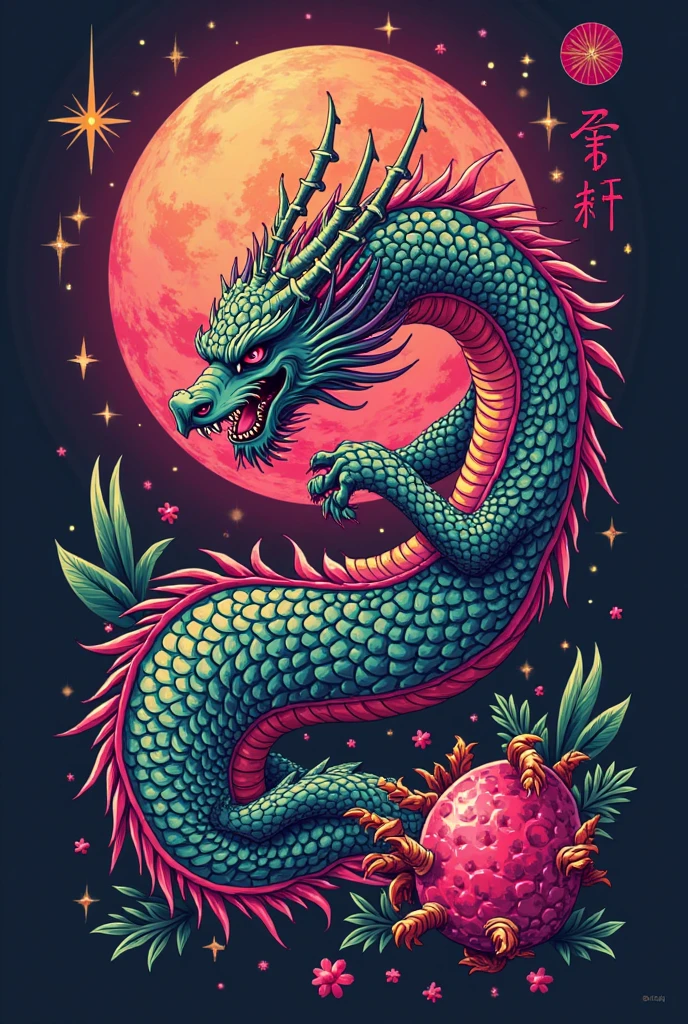 realistic tattoo art of green Chinese dragon with (((yellow eyes))) with pink sakura petal effect ,he is with open mouth looking very fierce and angry, the background is Japanese wave tattoo, (Unity 16K Wallpaper, masterpiece, Best Quality, high quality, Ultra-detailed, extremely details), a tattoo design, realistic tattoo art of green Chinese dragon with (((yellow eyes))) with pink sakura petal effect ,he is with open mouth looking very fierce and angry, the background is Japanese wave tattoo, upper arm tattoo,
