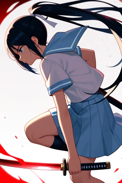 From the side,whole body,Hair tied up,Sailor suit,Black Skirt,socks,Ultra HD,masterpiece,super high quality,Ultra-high resolution,Highest quality,Advanced,Highest quality,Highest Resolution,high quality,beautiful,beautiful,High quality,Realな質感,Real,8K,Detailed,