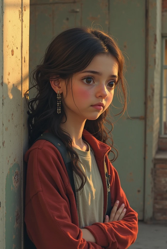"Generate a hyper-realistic image of a 10-year-old girl from Romania with authentic Romania features, set against a realistic street background, showcasing the best quality and intricate details."