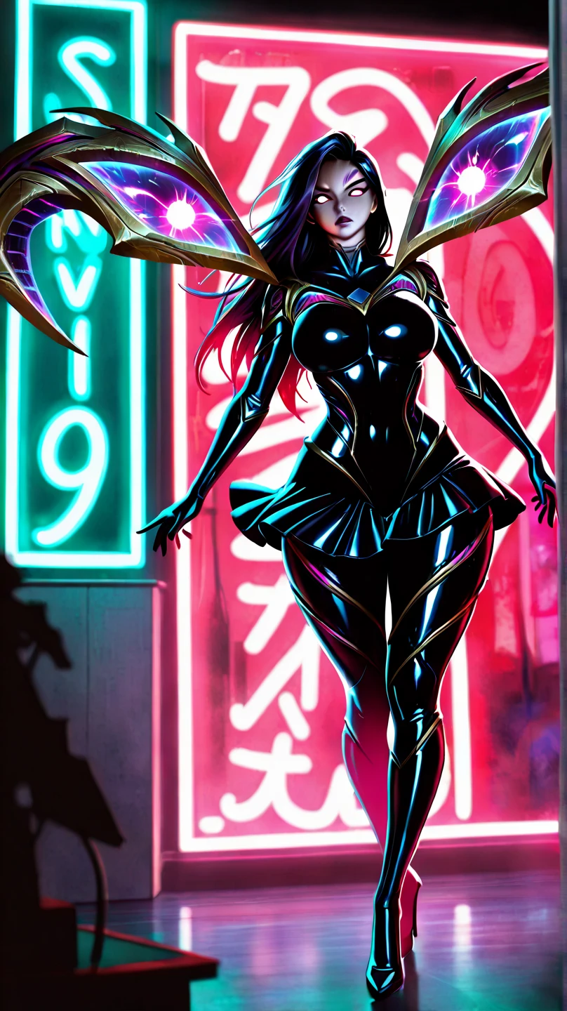 (tanned lustrous) vampire, (masterpiece), intricate details, retro, ((2000s anime)), ((best quality)), (purple gothic chateau in a forest at night), (gothic long tight sparkly) shiny [purple orange dress], vampiric ears bat, detailed lace, (natural stones) jewelry, (dark brown lips), choker, slim-thick, extremely detailed, covered, dynamic pose