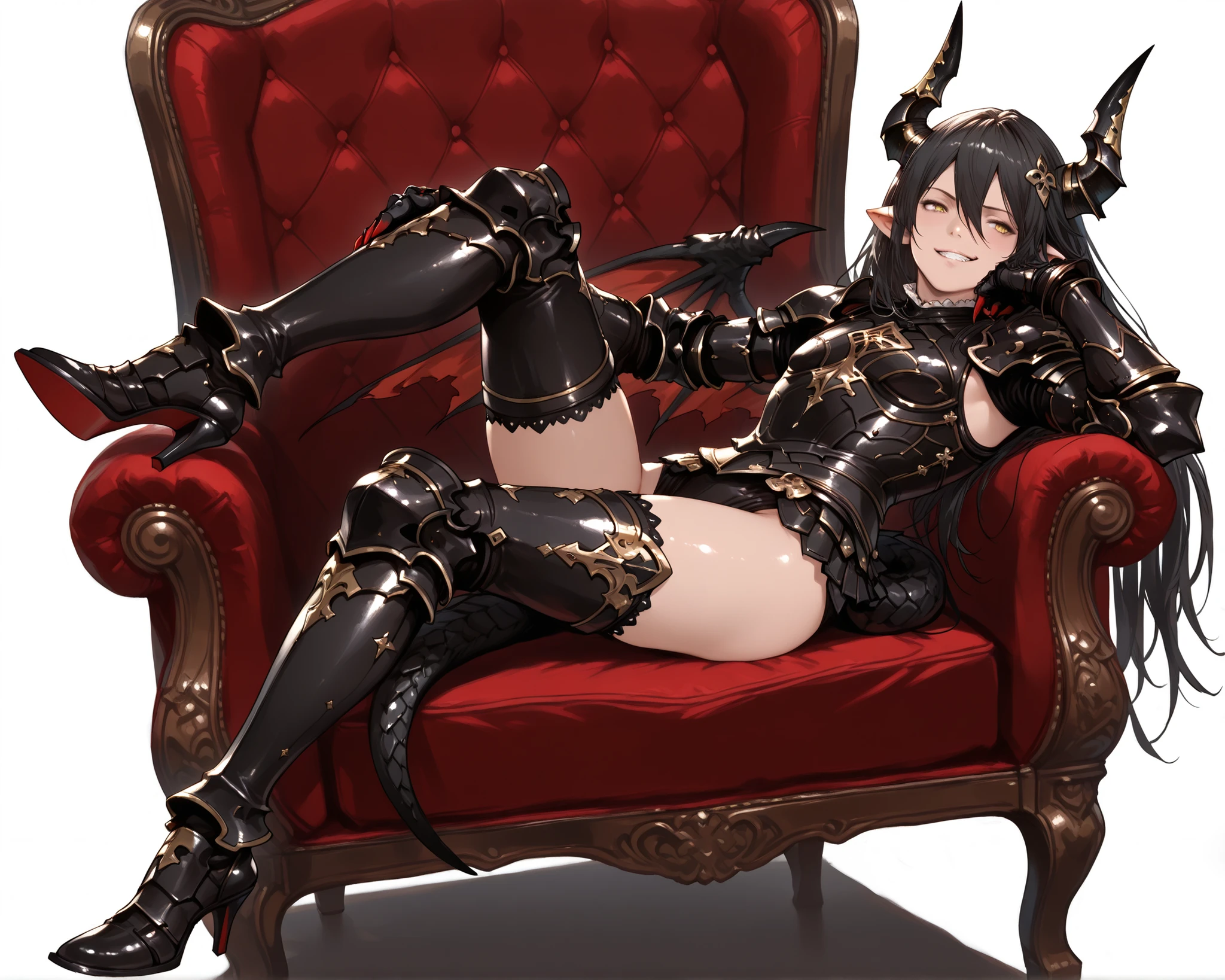 Succubus holding a clockwork rifle